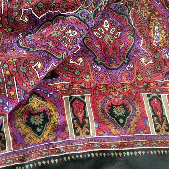 The Specialty House Vibrant Colors Silk Scarf - Picture 1 of 8